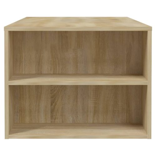  sonoma tölgy színű szerelt fa dohányzóasztal 102 x 55 x 42 cm