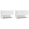  2 db fehér falra szerelhető éjjeliszekrény