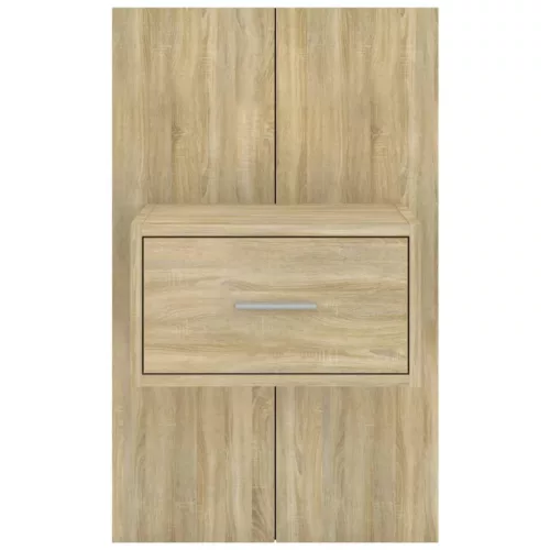  2 db sonoma tölgy színű falra szerelhető éjjeliszekrény