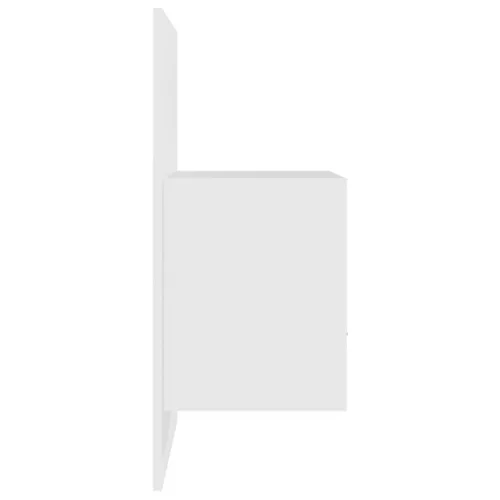  2 db fehér falra szerelhető éjjeliszekrény