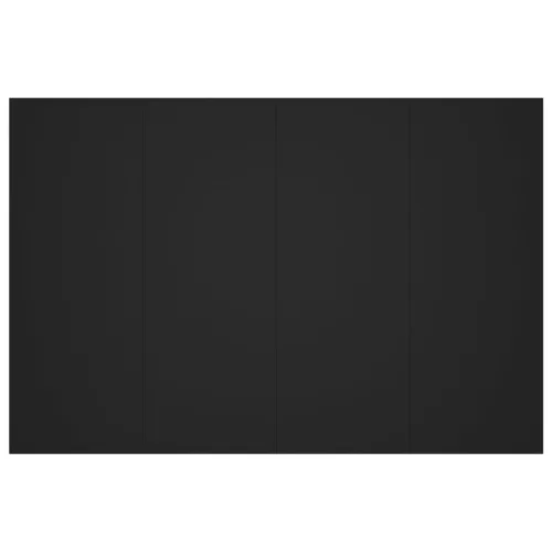  fekete szerelt fa ágyfejtámla 120x1,5x80 cm