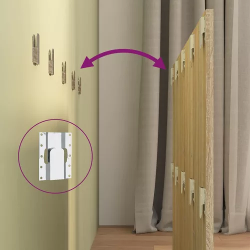  sonoma tölgy szerelt fa ágyfejtámla 120x1,5x80 cm