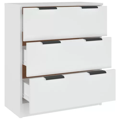  fehér szerelt fa tálalóasztal 60 x 30 x 70 cm