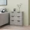  betonszürke szerelt fa tálalóasztal 60 x 30 x 70 cm