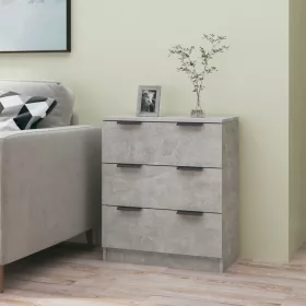  betonszürke szerelt fa tálalóasztal 60 x 30 x 70 cm