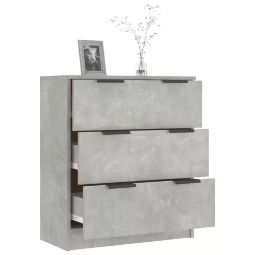  betonszürke szerelt fa tálalóasztal 60 x 30 x 70 cm
