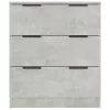  betonszürke szerelt fa tálalóasztal 60 x 30 x 70 cm