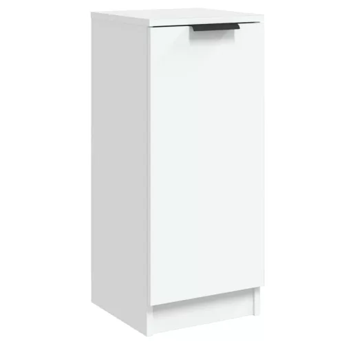  fehér szerelt fa tálalószekrény 30 x 30 x 70 cm