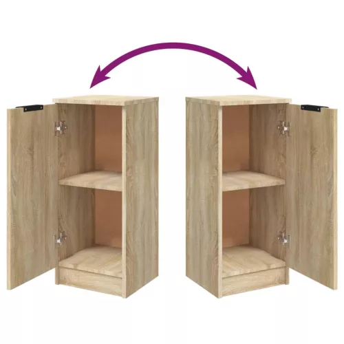  sonoma tölgyszínű szerelt fa tálalószekrény 30 x 30 x 70 cm