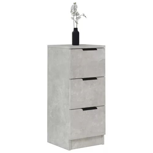  betonszürke szerelt fa tálalóasztal 30 x 30 x 70 cm