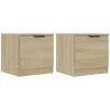  2 db sonoma tölgy színű éjjeliszekrény 40 x 39 x 40 cm