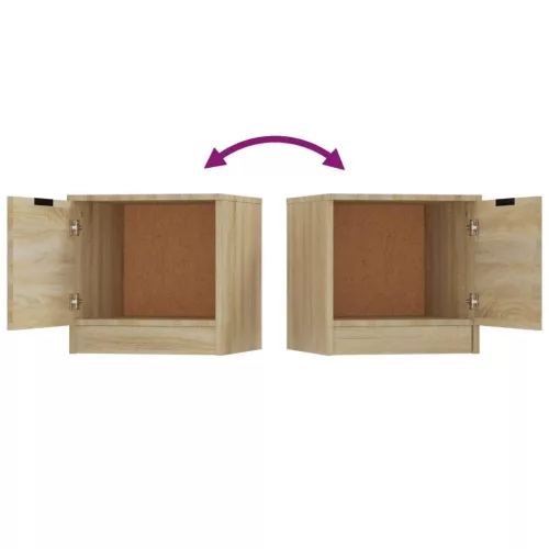  2 db sonoma tölgy színű éjjeliszekrény 40 x 39 x 40 cm