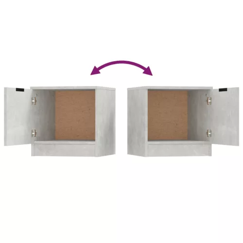  betonszürke éjjeliszekrény 40 x 39 x 40 cm