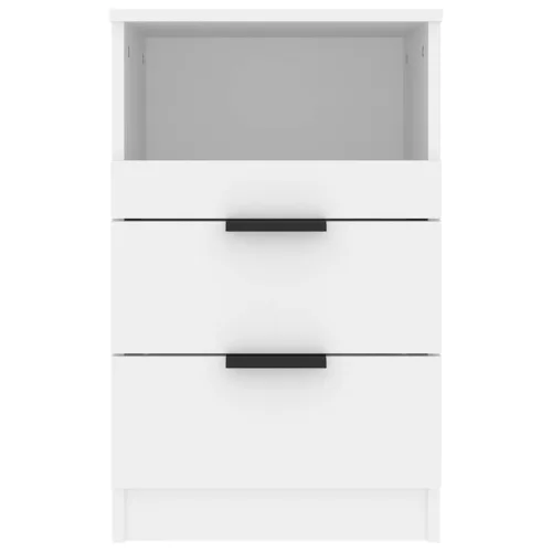  fehér szerelt fa éjjeliszekrény