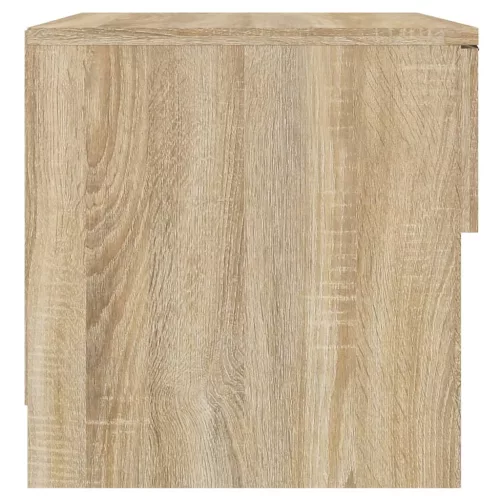  2 db sonoma-tölgyszínű szerelt fa éjjeliszekrény