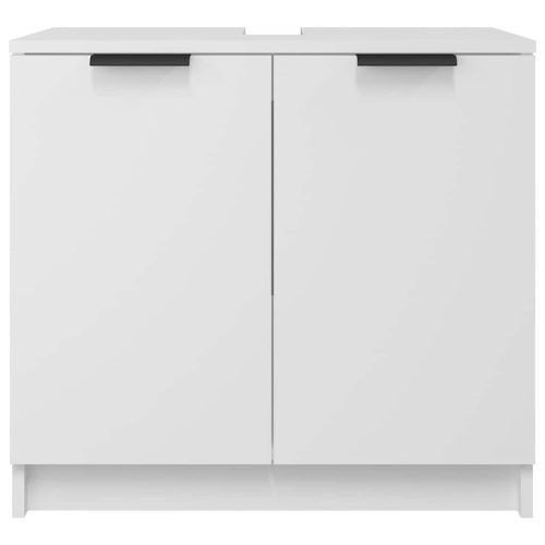  fehér szerelt fa fürdőszobaszekrény 64,5 x 33,5 x 59 cm