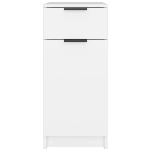  fehér szerelt fa íróasztalszekrény 33,5 x 50 x 75 cm