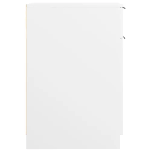  fehér szerelt fa íróasztalszekrény 33,5 x 50 x 75 cm