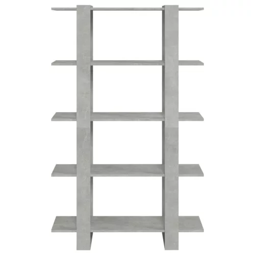  betonszürke könyvszekrény/térelválasztó 100 x 30 x 160 cm