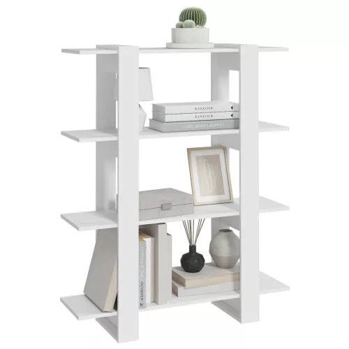  fehér könyvszekrény/térelválasztó 100x30x123,5 cm