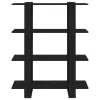  fekete könyvszekrény/térelválasztó 100 x 30 x 123,5 cm