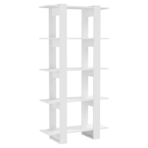  fehér szerelt fa könyvszekrény/térelválasztó 80 x 30 x 160 cm