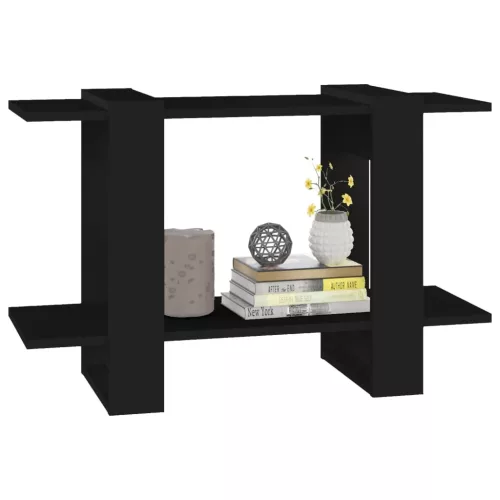  fekete könyvszekrény/térelválasztó 80 x 30 x 51 cm