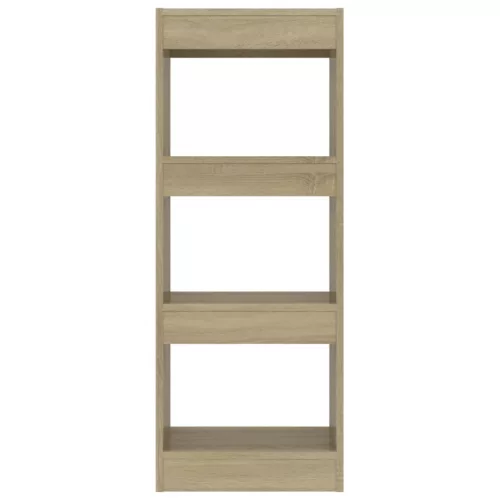 sonoma tölgy szerelt fa könyvszekrény/térelválasztó 40x30x103cm