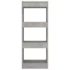  betonszürke szerelt fa könyvszekrény/térelválasztó 40x30x103 cm