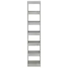  betonszürke térelválasztó könyvszekrény 40 x 30 x 198 cm
