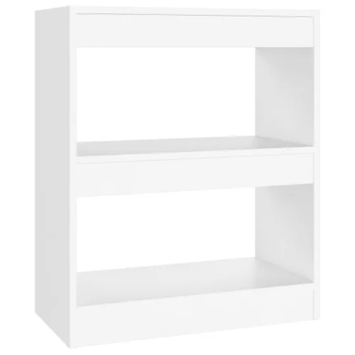  fehér térelválasztó könyvszekrény 60 x 30 x 72 cm