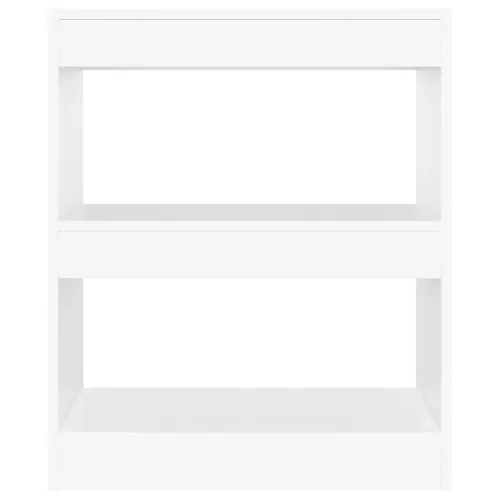  fehér térelválasztó könyvszekrény 60 x 30 x 72 cm