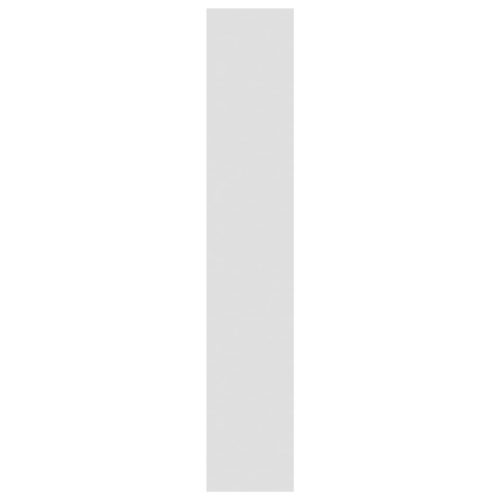  magasfényű fehér térelválasztó könyvszekrény 80x30x166 cm