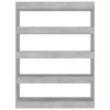  betonszürke könyvszekrény/térelválasztó 100 x 30 x 135 cm