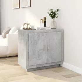  betonszürke szerelt fa tálalóasztal 80 x 40 x 75 cm