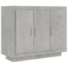  betonszürke szerelt fa tálalóasztal 92 x 35 x 75 cm
