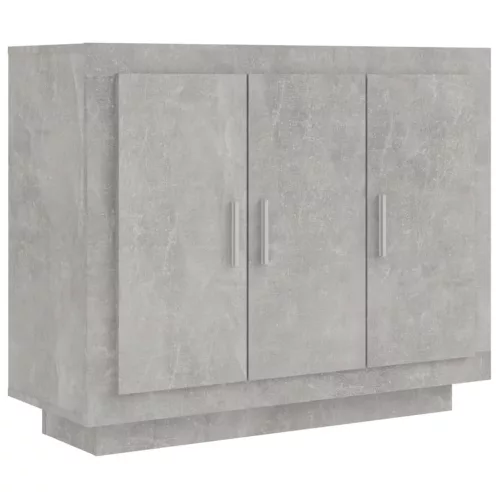  betonszürke szerelt fa tálalóasztal 92 x 35 x 75 cm