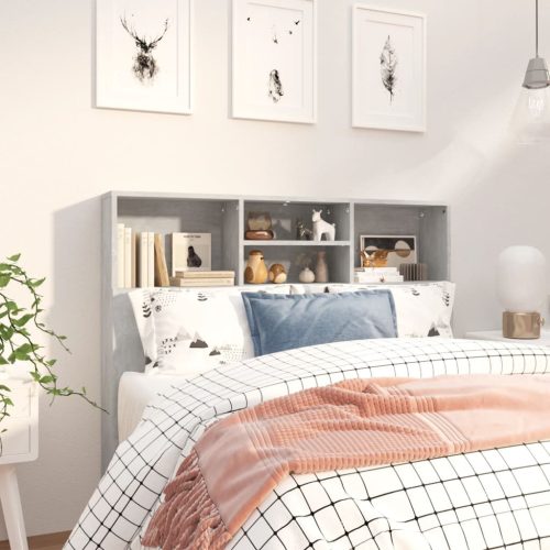  betonszürke áthidaló szekrény 120 x 19 x 103,5 cm