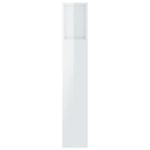  magasfényű fehér áthidaló szekrény 200x18,5x104,5 cm