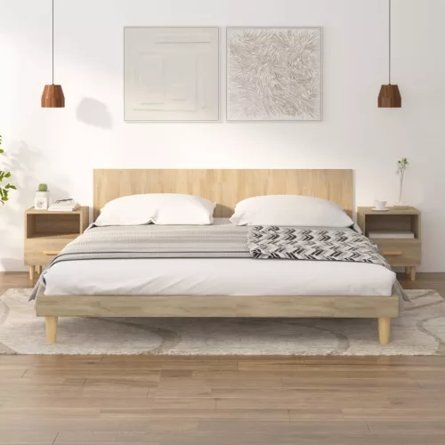  2 db sonoma tölgy színű éjjeliszekrény 40 x 35 x 47 cm