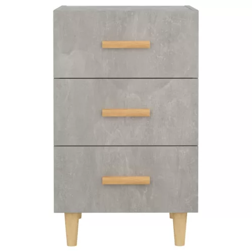  betonszürke szerelt fa éjjeliszekrény 40 x 40 x 66 cm