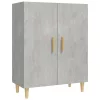  betonszürke szerelt fa tálalószekrény 70 x 34 x 90 cm