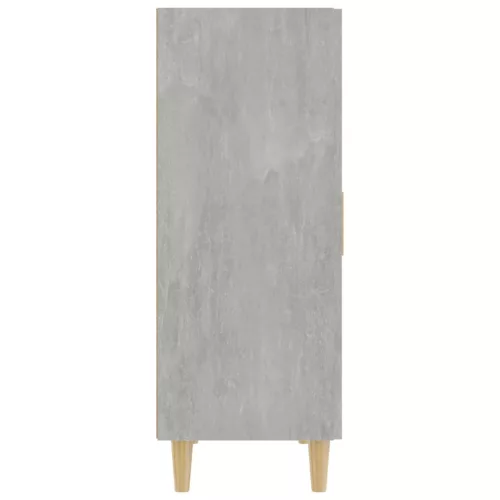  betonszürke szerelt fa tálalószekrény 70 x 34 x 90 cm