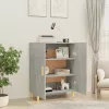  betonszürke szerelt fa tálalószekrény 70 x 34 x 90 cm