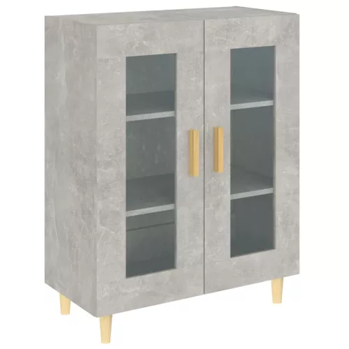  betonszürke szerelt fa tálalószekrény 69,5 x 34 x 90 cm