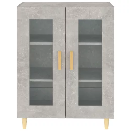  betonszürke szerelt fa tálalószekrény 69,5 x 34 x 90 cm