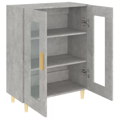  betonszürke szerelt fa tálalószekrény 69,5 x 34 x 90 cm