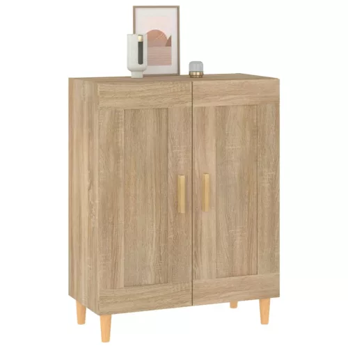  sonoma tölgy színű szerelt fa tálalószekrény 69,5 x 34 x 90 cm