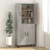  betonszürke szerelt fa tálalószekrény 69,5 x 34 x 90 cm