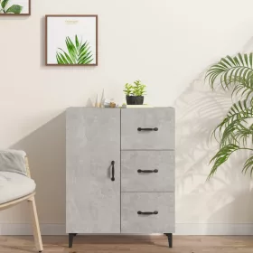  betonszürke szerelt fa tálalószekrény 69,5 x 34 x 90 cm
